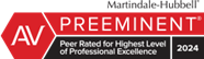 Martindale-Hubbell | AV Preeminent | Peer Rated for Highest Level of Professional Excellence | 2024